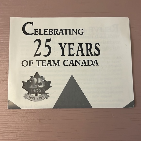 1972 Team Canada.  25th anniversary decorative plate.   Hockey. Certificate incl - Picture 4 of 4